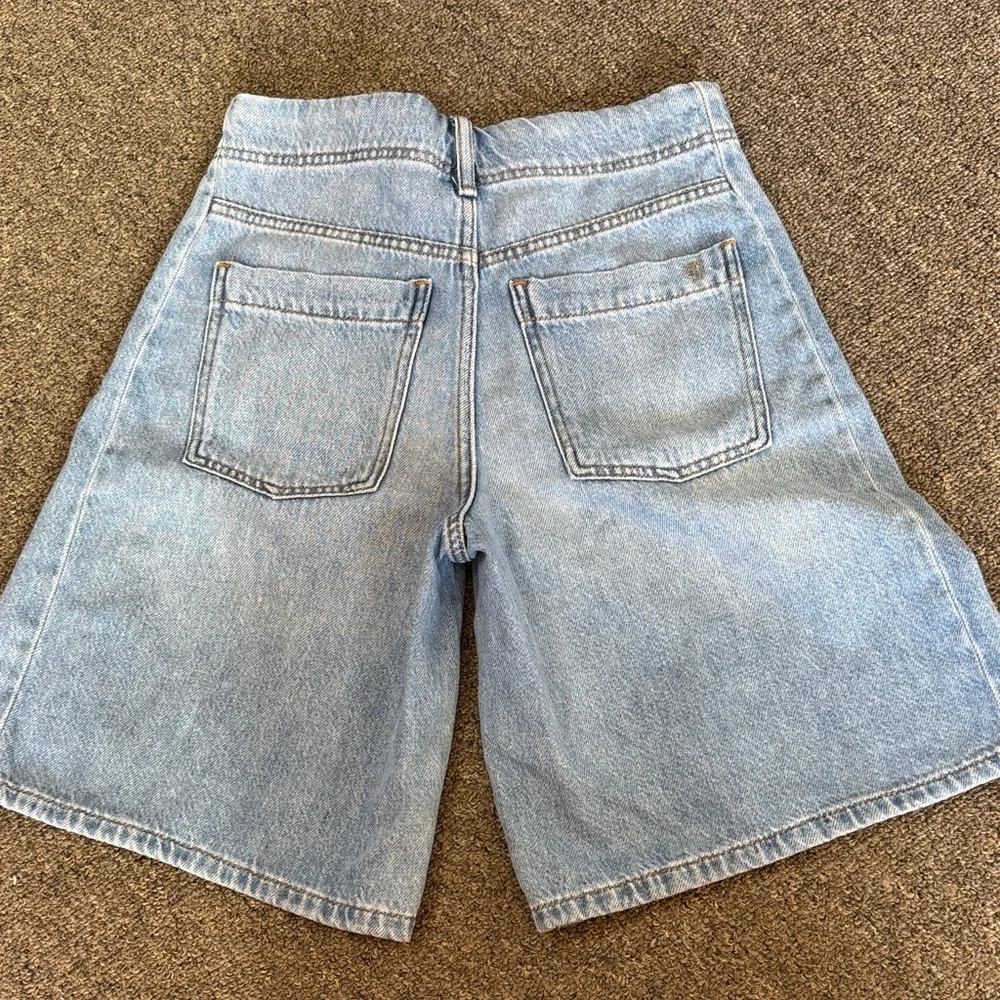 Pilcro Light Blue Denim Bermuda Shorts - Picture 4 of 4